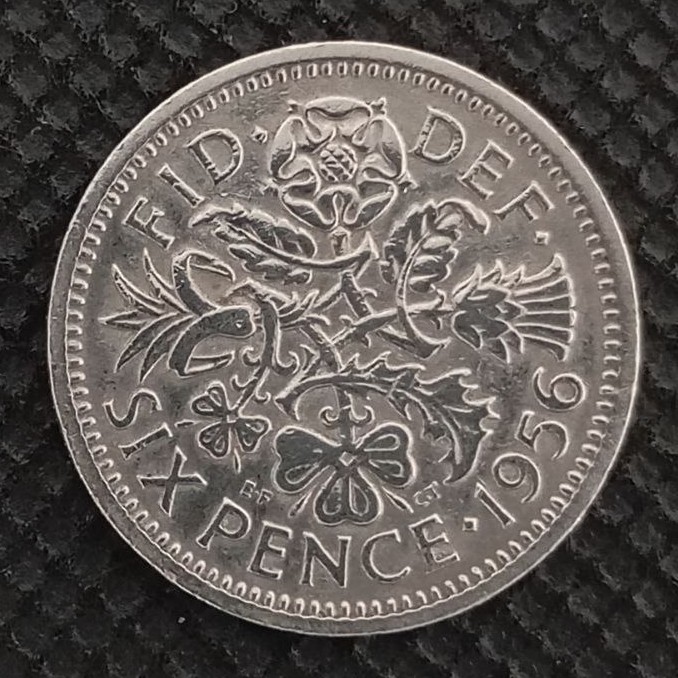 Additional view 1 of Great Britain 6 Pence 1956 coin