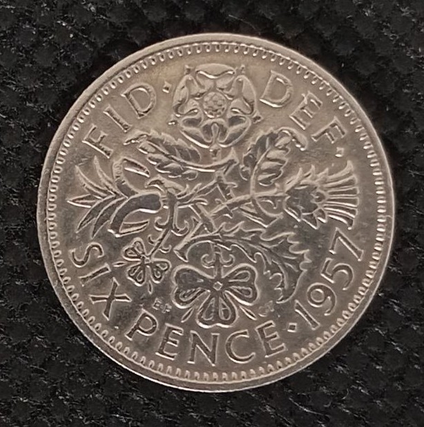 Additional view 1 of Great Britain 6 Pence 1957 coin