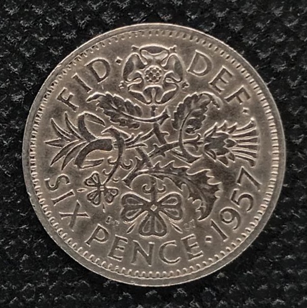 Additional view 1 of Great Britain 6 Pence 1957 coin