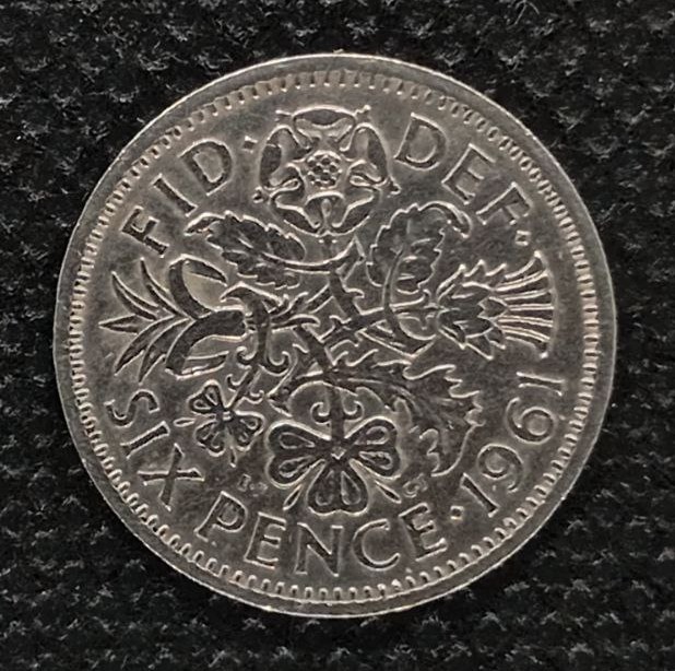 Additional view 2 of Great Britain 6 Pence 1961 coin