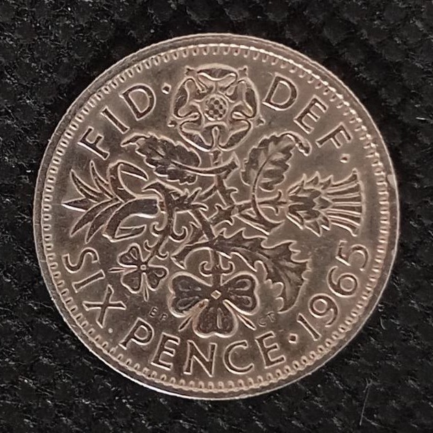 Additional view 2 of Great Britain 6 Pence 1965 coin