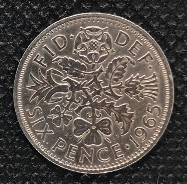 Additional view 1 of Great Britain 6 Pence 1965 coin