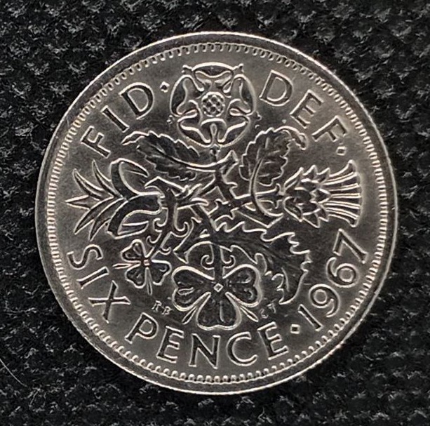 Additional view 2 of Great Britain 6 Pence 1967 coin