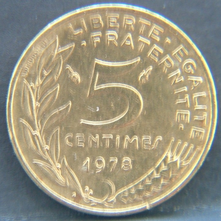 Additional view 1 of 🇫🇷 FRANCE 5 Centimes 1978 coin