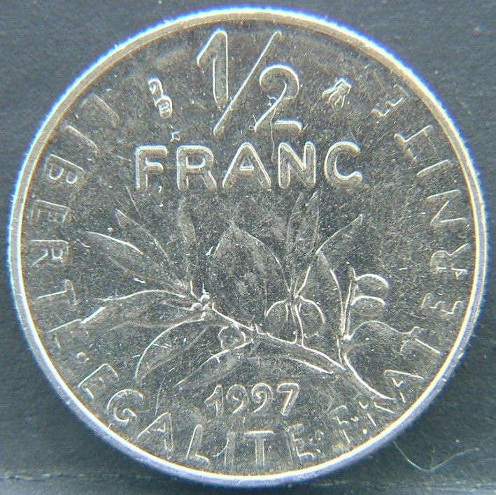 Additional view 1 of France 1/2 Franc 1997 coin
