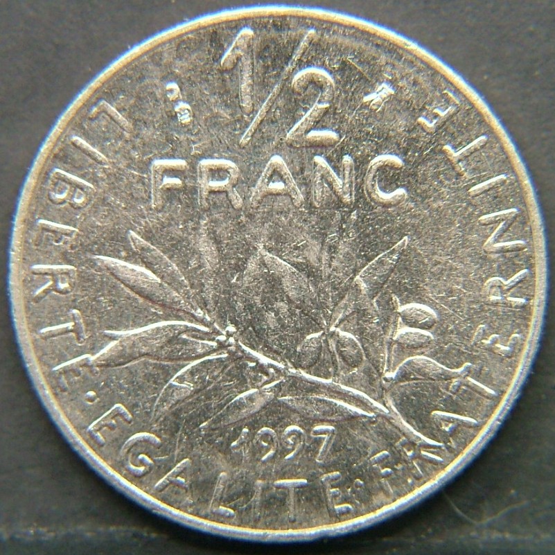 Additional view 2 of France 1/2 Franc 1997 coin
