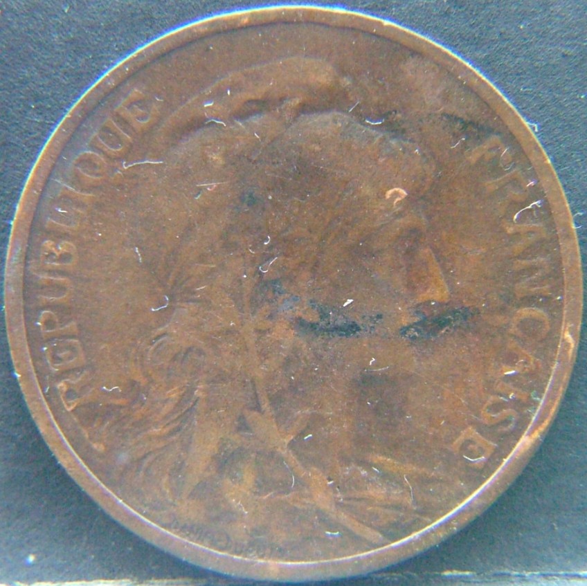 Front side of 🇫🇷 FRANCE 5 Centimes 1909 coin