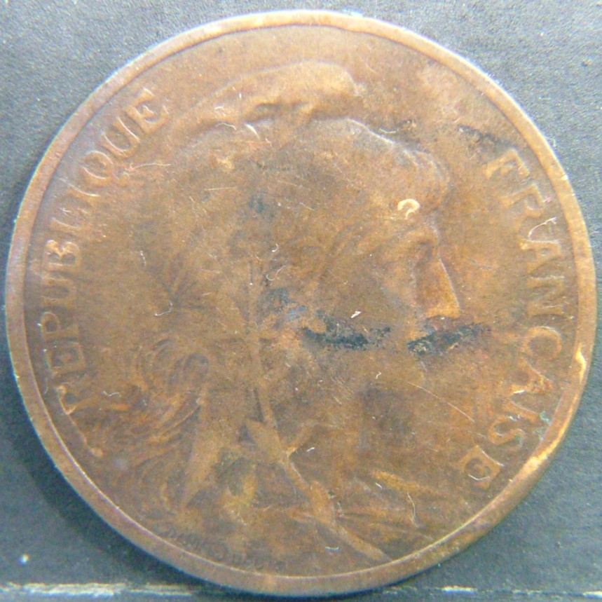 Back side of 🇫🇷 FRANCE 5 Centimes  1909 object