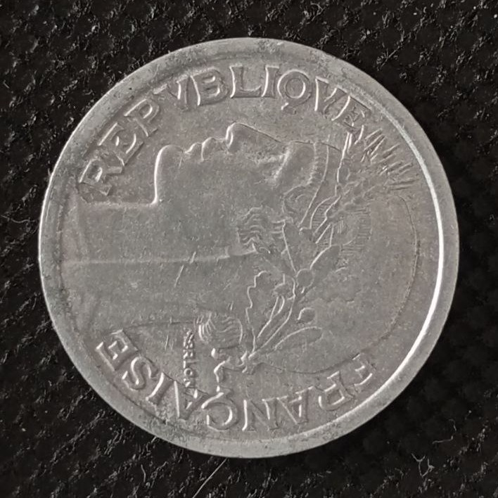 Front side of France 1 Franc 1949 coin