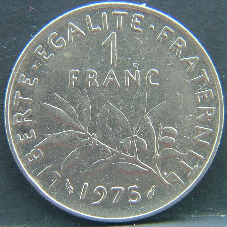 Additional view 1 of 🇫🇷 FRANCE 1 Frank 1975 coin