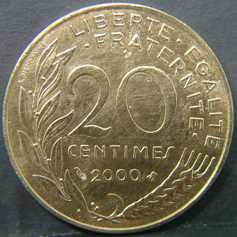 Additional view 2 of France 20 Centimes 2000 coin