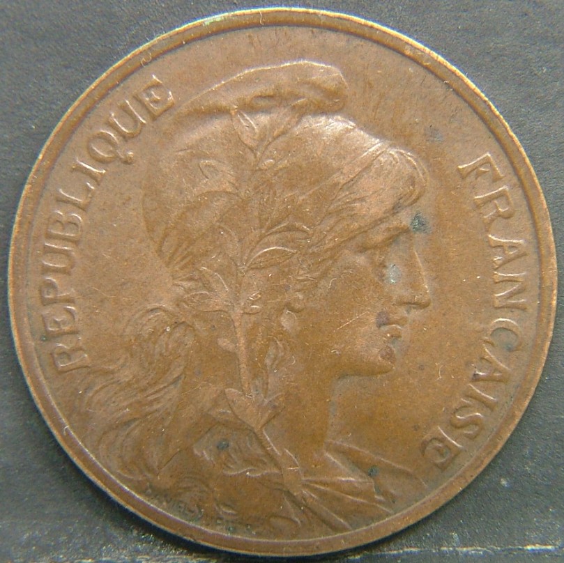 Back side of 🇫🇷 FRANCE 5 Centimes 1907 coin
