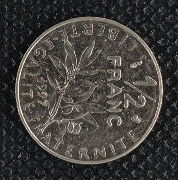 Additional view 2 of France 1/2 Franc 1997 coin
