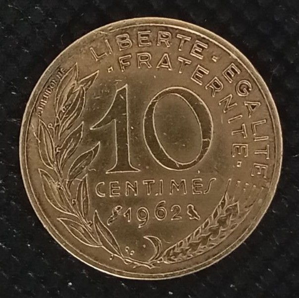 Additional view 1 of France 10 Centimes 1962 coin