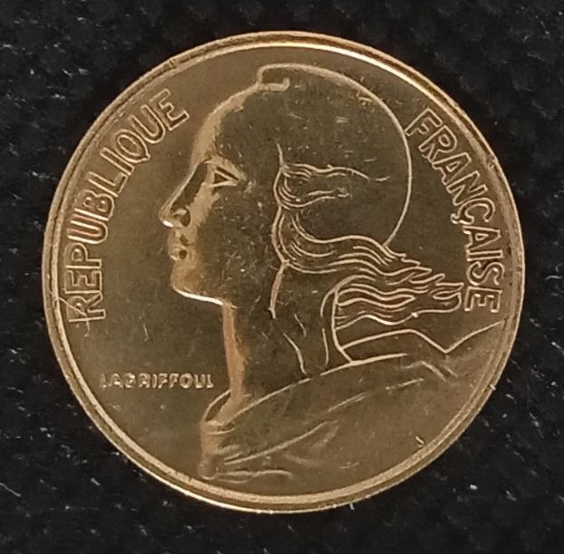Front side of France 10 Centimes 1963 coin