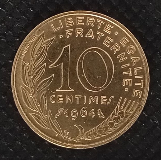 Additional view 1 of France 10 Centimes 1964 coin