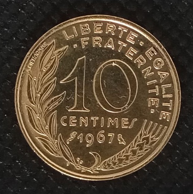 Additional view 1 of France 10 Centimes 1967 coin