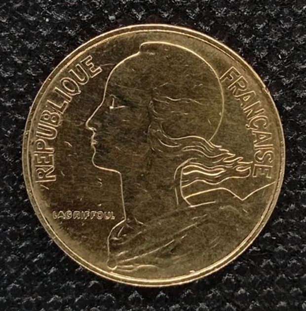 Back side of France 10 Centimes 1978 coin