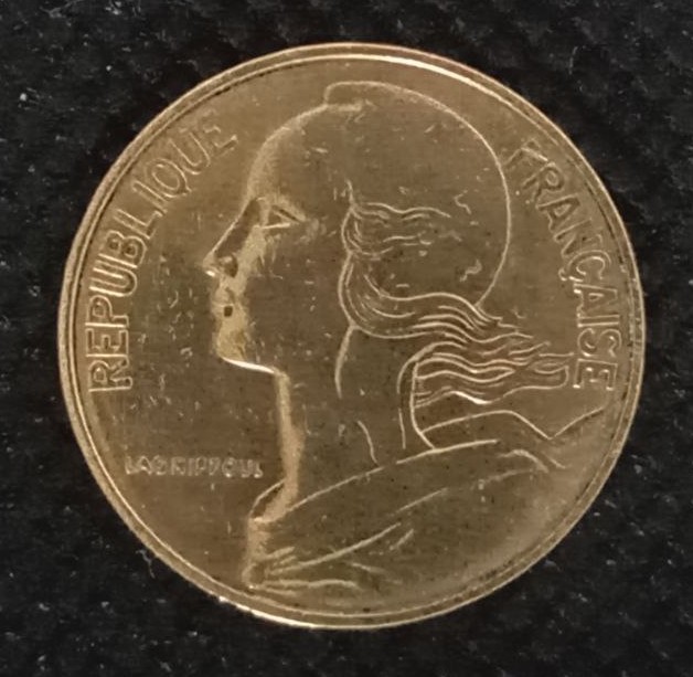 Front side of France 10 Centimes 1984 coin