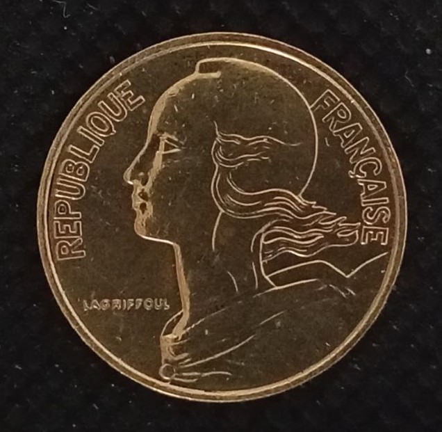 Front side of France 10 Centimes 1998 coin