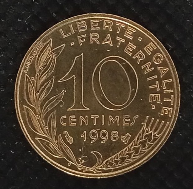Additional view 1 of France 10 Centimes 1998 coin