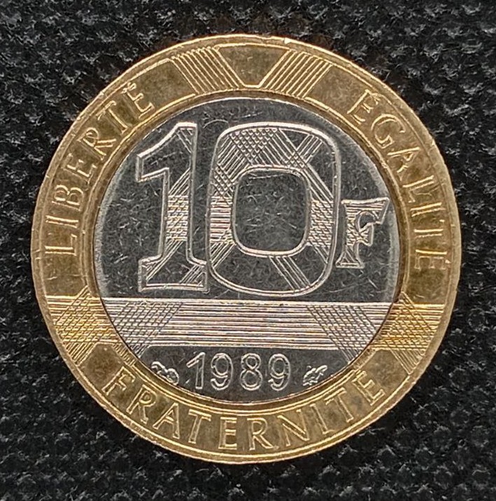 Additional view 2 of France 10 Franks 1989 coin
