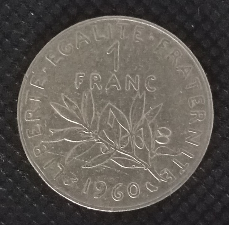 Additional view 1 of France 1 Frank 1960 coin