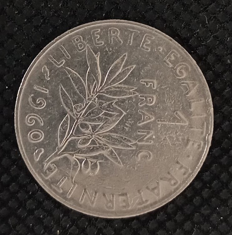 Additional view 1 of France 1 Frank 1960 coin