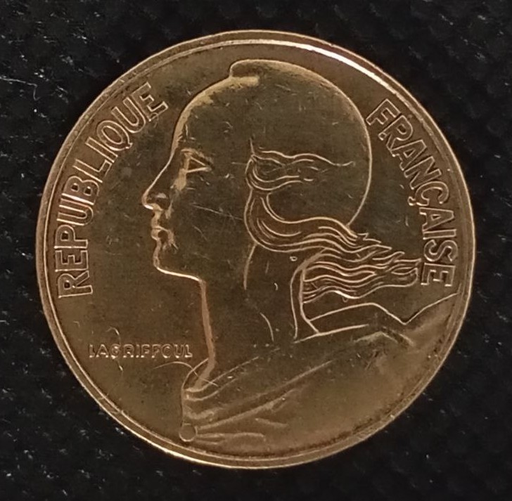 Front side of France 10 Centimes 1963 coin