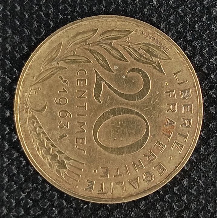 Additional view 2 of France 20 Centimes 1963 coin