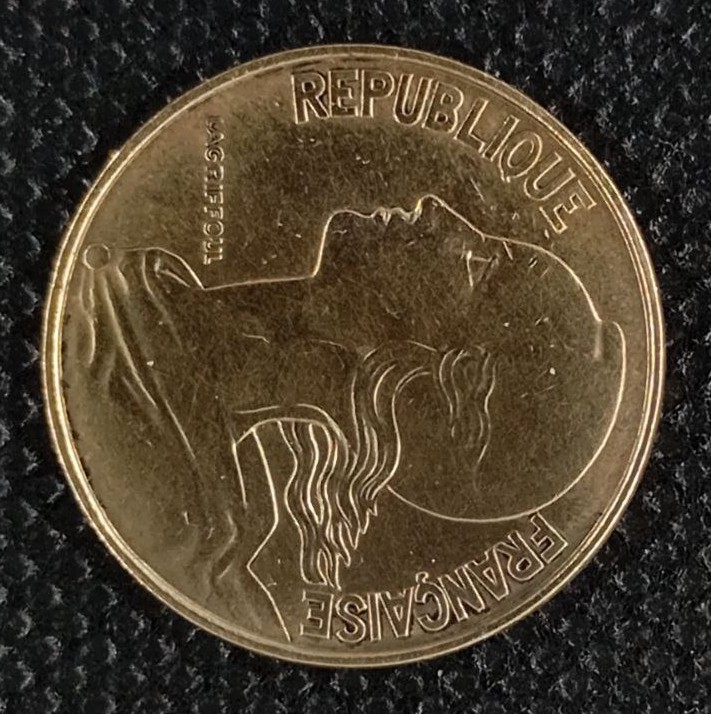 Back side of France 20 Centimes 1968 coin