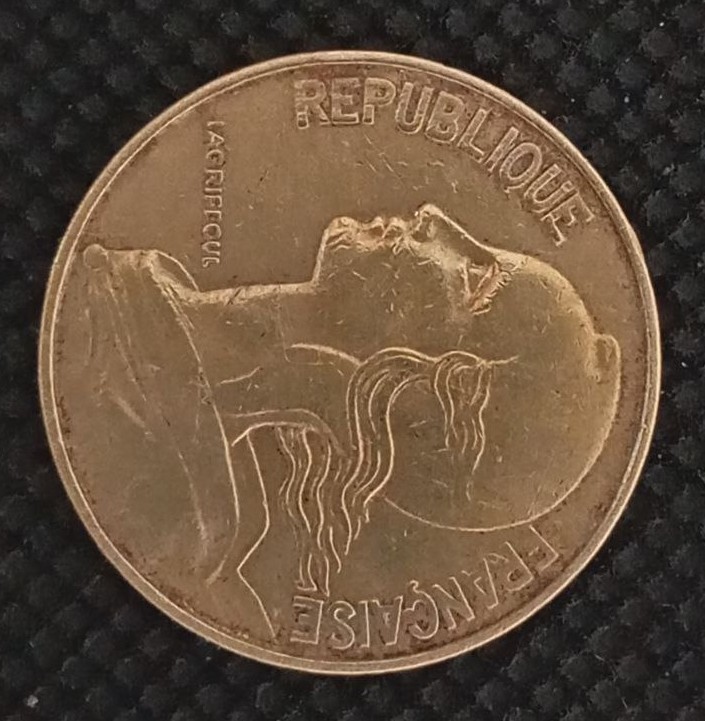 Front side of France 20 Centimes 1969 coin