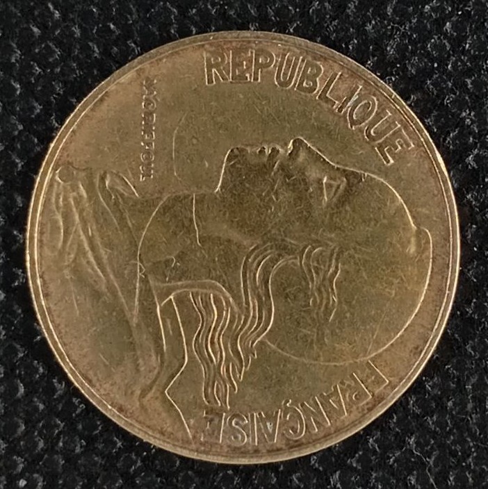 Back side of France 20 Centimes 1969 coin