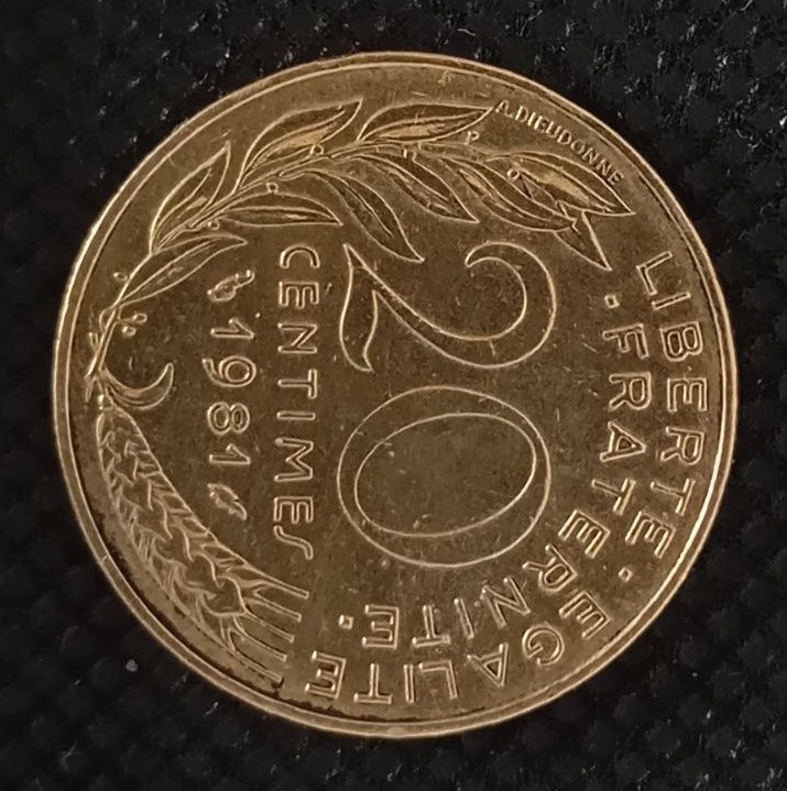 Additional view 1 of France 20 Centimes 1981 coin