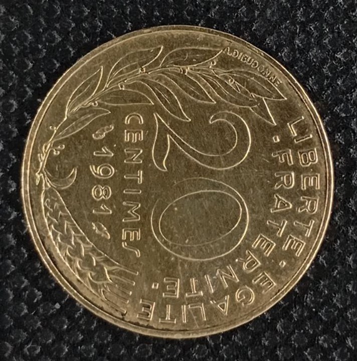 Additional view 2 of France 20 Centimes 1981 coin