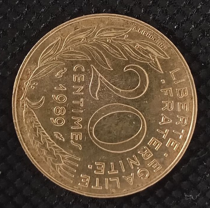 Additional view 1 of France 20 Centimes 1989 coin
