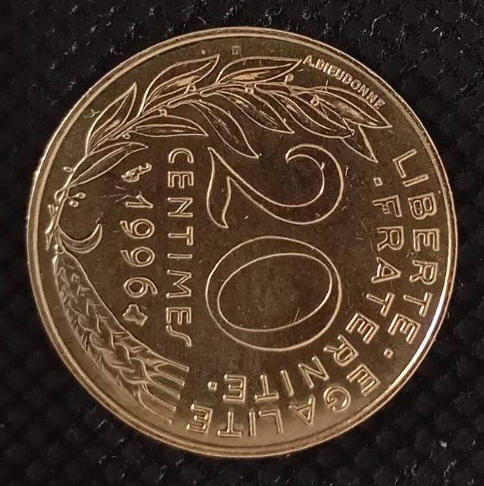 Additional view 1 of France 20 Centimes 1996 coin