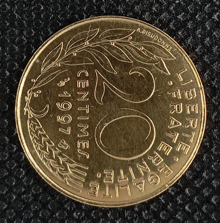 Additional view 2 of France 20 Centimes 1997 coin