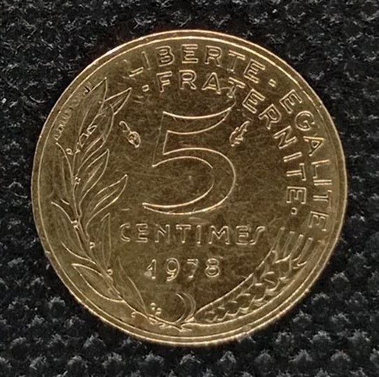 Additional view 2 of France 5 Centimes 1978 coin