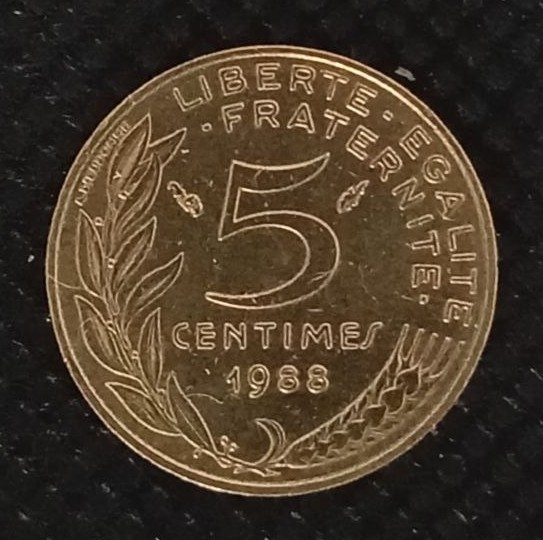 Additional view 1 of France 5 Centimes 1988 coin