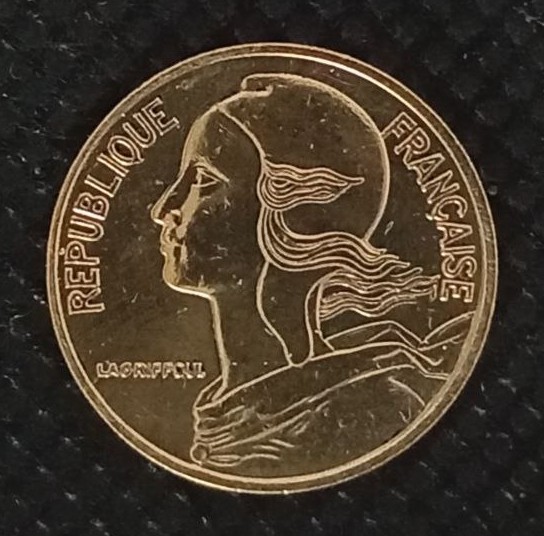 Front side of France 5 Centimes 1998 coin