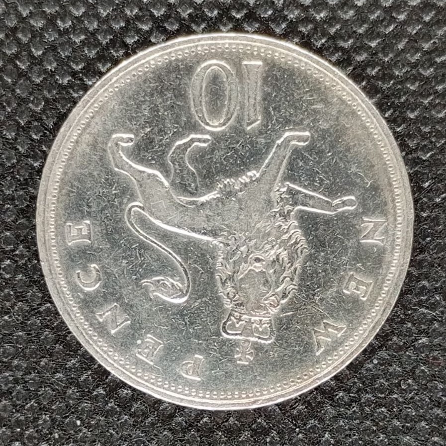 Additional view 2 of Great Britain 10 Pence 1968 coin