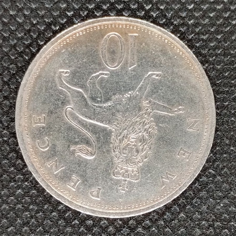 Additional view 2 of Great Britain 10 Pence 1975 coin