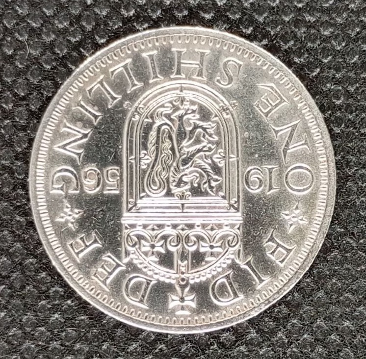 Additional view 2 of Great Britain 1 Shilling 1956 coin
