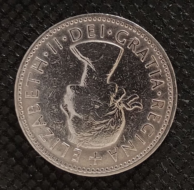 Front side of Great Britain 1 Shilling 1961 coin