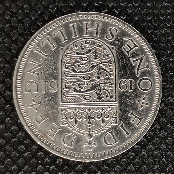 Additional view 2 of Great Britain 1 Shilling 1961 coin