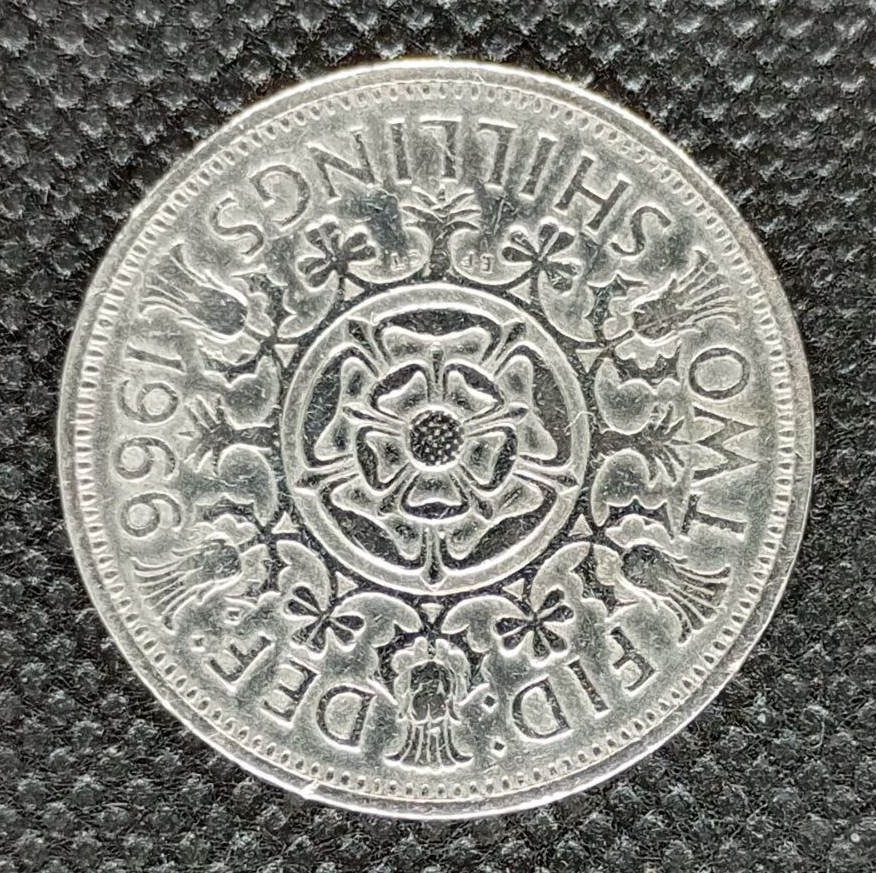 Additional view 2 of Great Britain 2 Shillings 1966 coin