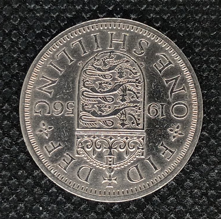 Additional view 2 of Great Britain 1 Shilling 1956 coin