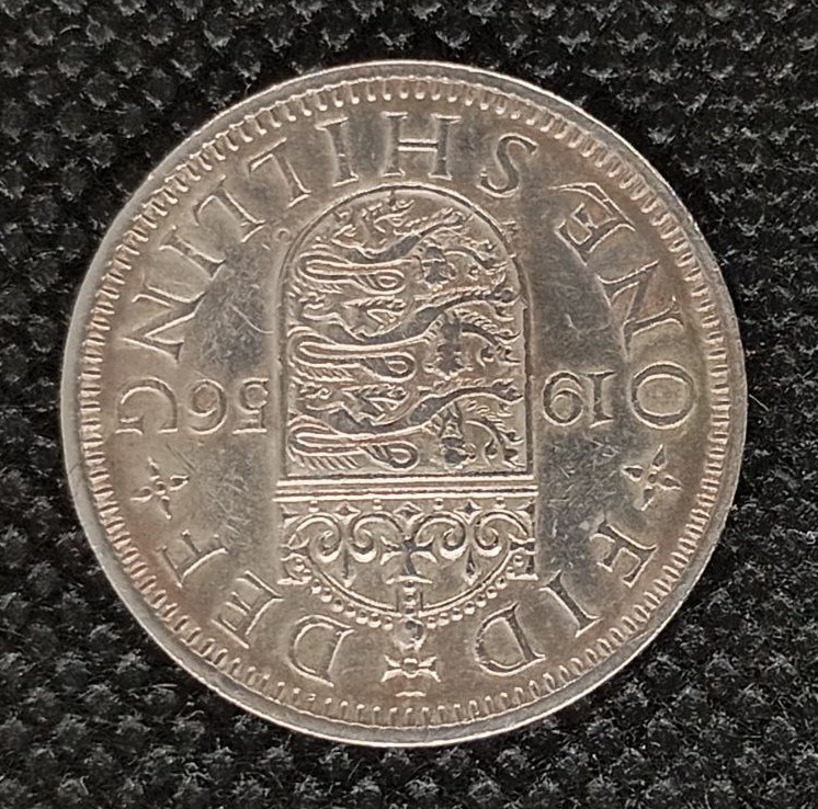 Additional view 2 of Great Britain 1 Shilling 1956 coin