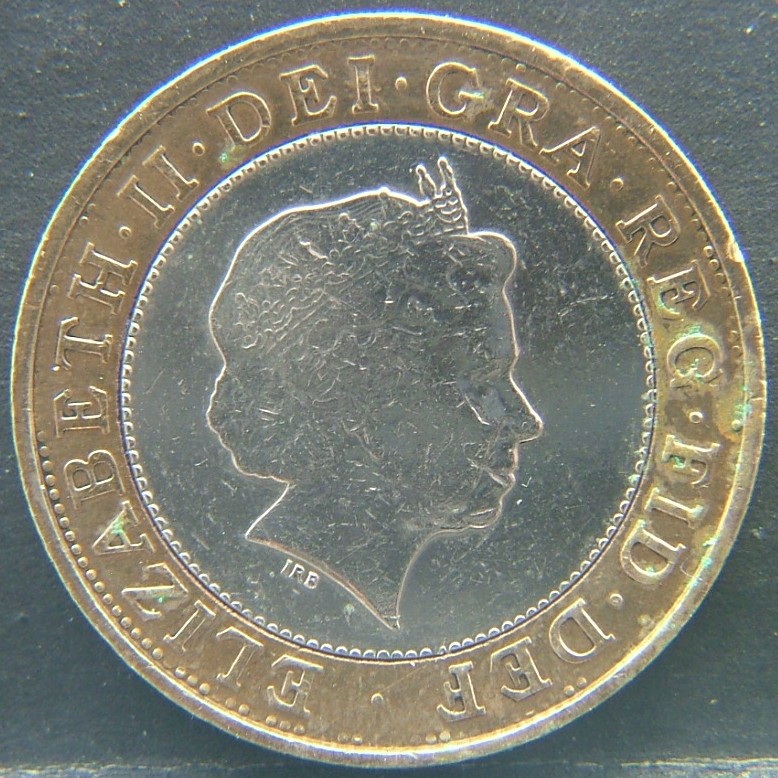 Front side of 🇬🇧 United Kingdom – Monarchs and Milestones 2 Pounds 2004 coin